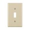 Leviton Leviton Light Almond 1 gang Nylon Toggle Wall Plate 1 pk 80701-00T - alternate 1